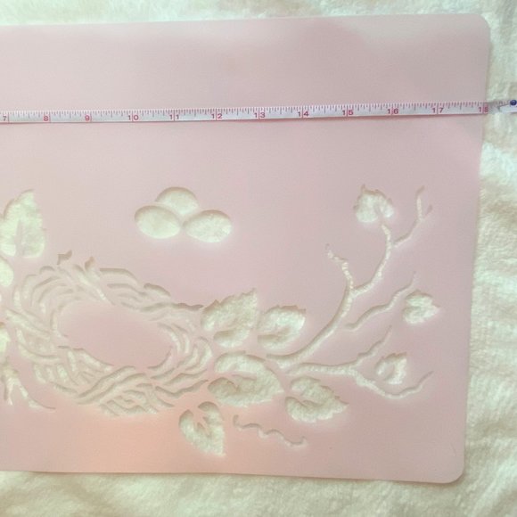 NWT Vintage Bird Nest on Branch Stencil Julie's White House Originals #J… - Picture 4 of 12